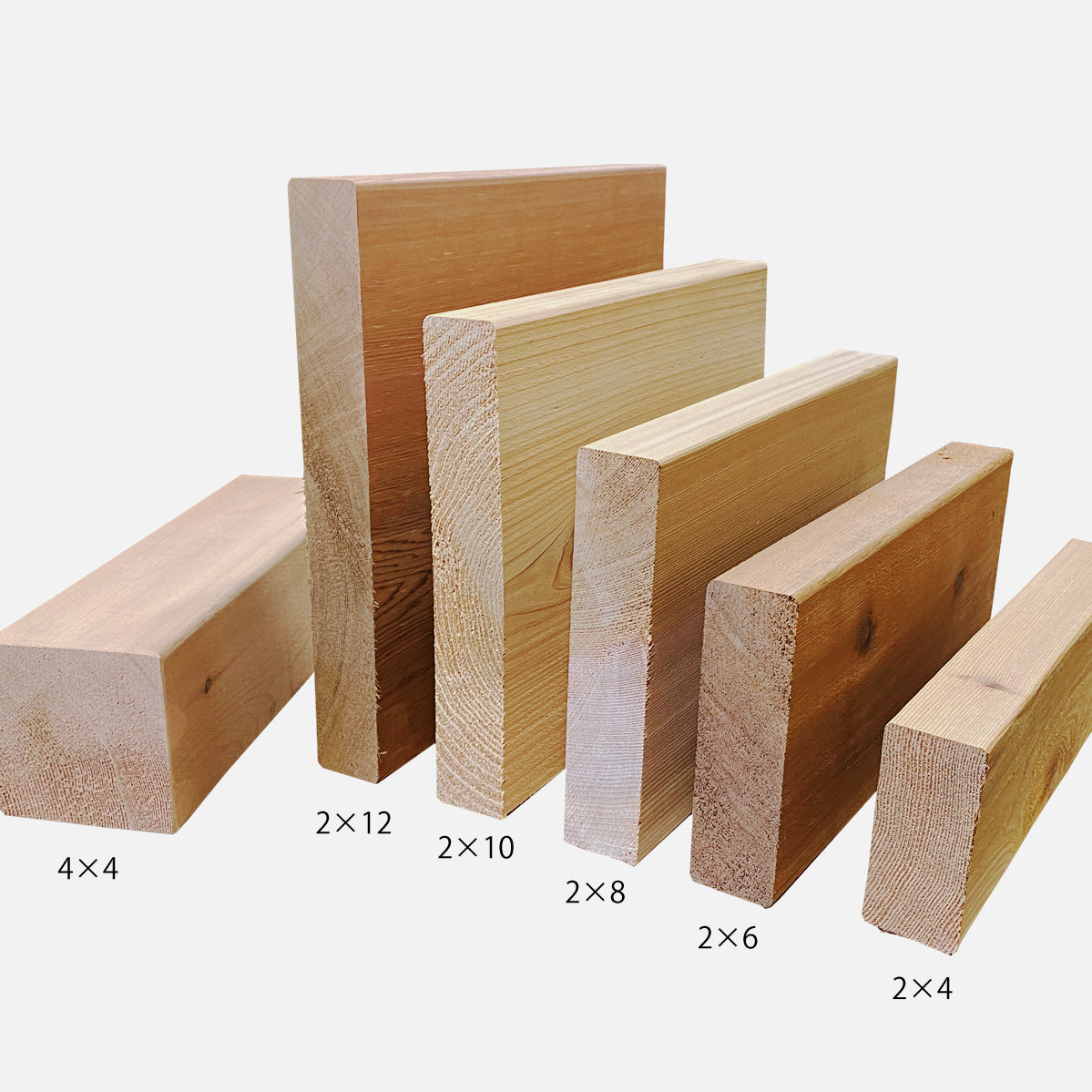 レッドシダー 2×6(ツーバイシックス) 節付