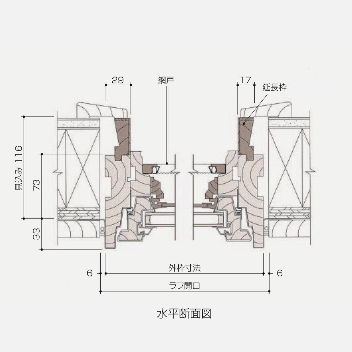 アンダーセン　オーニング窓　A21V